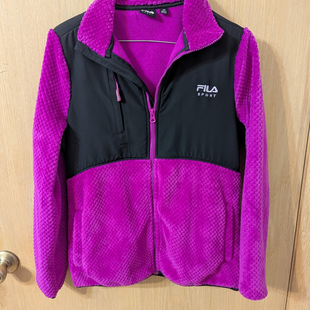 Fila Sport Vibrant Magenta Fleece Jacket